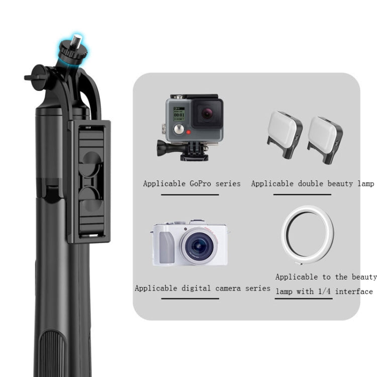 Wireless Bluetooth Selfie Stick Live Telescopic Bracket, Specification: Q05S (Black With Fill Light) - Selfie Sticks by PMC TechLife | Online Shopping South Africa | PMC TechLife | Buy Now Pay Later Mobicred