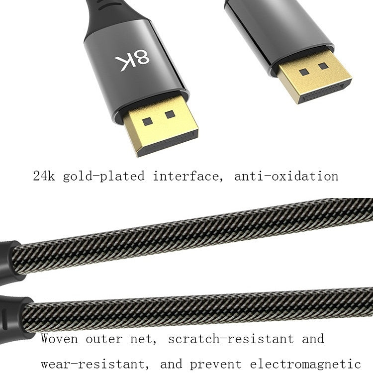 3m DP1.4 Version 8K DisplayPort Male to Male Computer Monitor HD Cable -  by PMC TechLife | Online Shopping South Africa | PMC TechLife | Buy Now Pay Later Mobicred