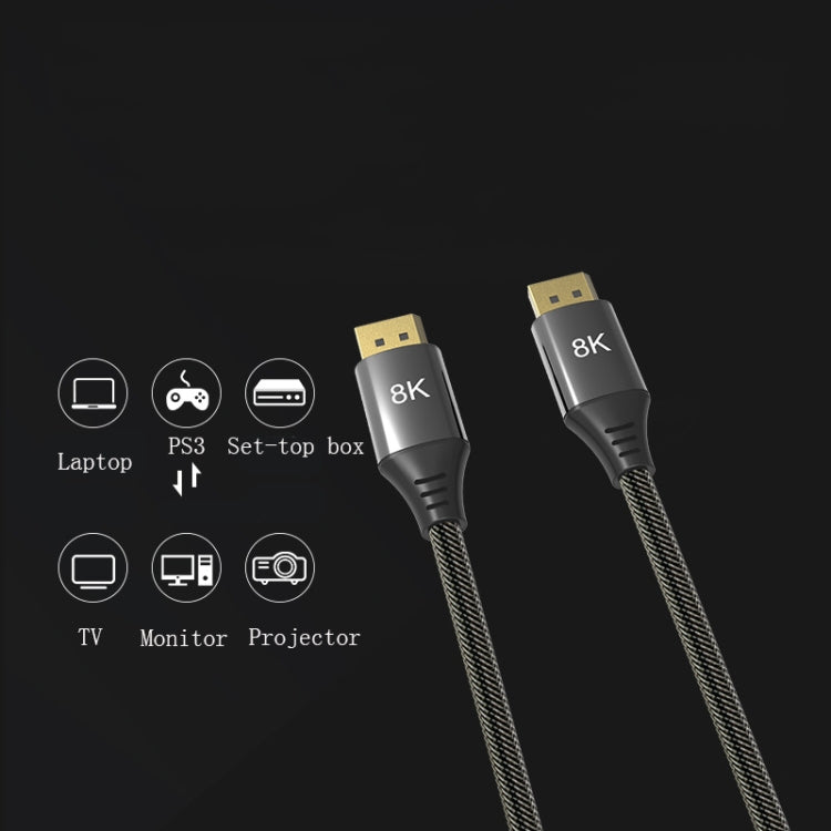 3m DP1.4 Version 8K DisplayPort Male to Male Computer Monitor HD Cable -  by PMC TechLife | Online Shopping South Africa | PMC TechLife | Buy Now Pay Later Mobicred