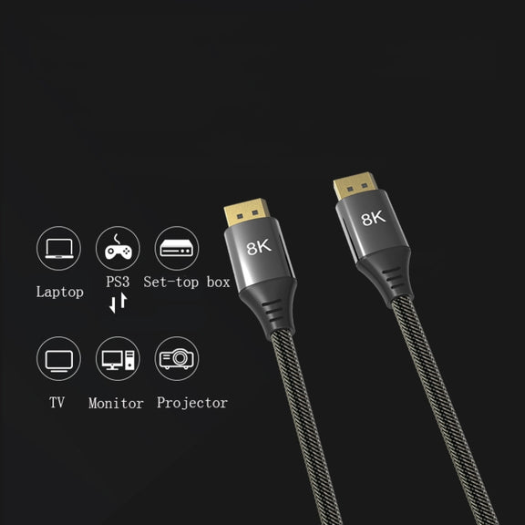 5m DP1.4 Version 8K DisplayPort Male to Male Computer Monitor HD Cable