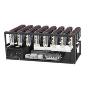GR-8K605 Open Chassis 6 Card 8 Card Fixed Bracket(Black)