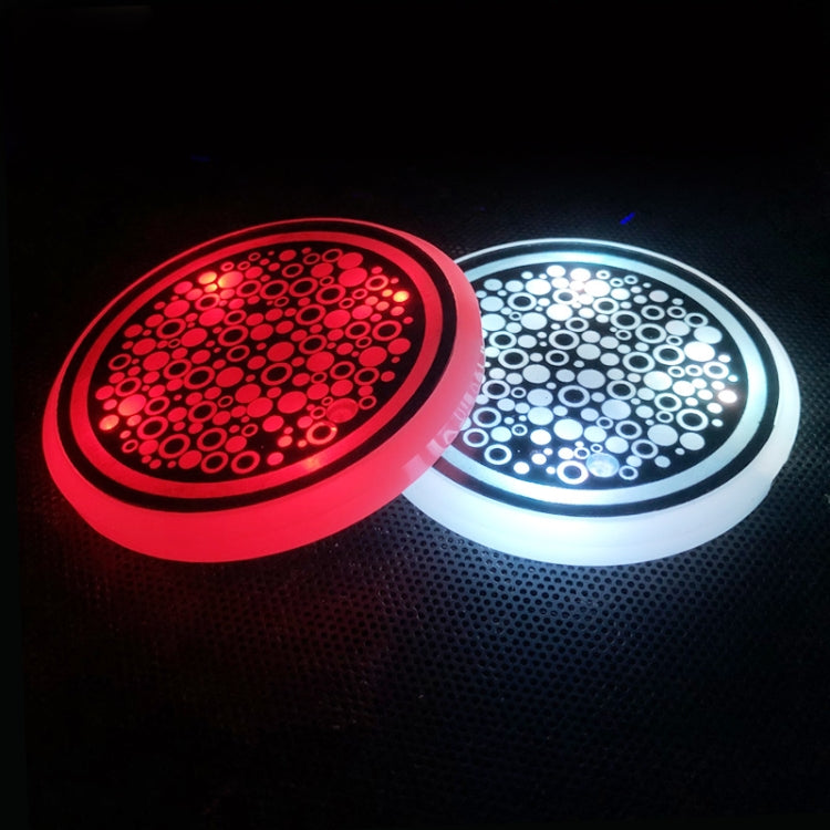 1 Pair 68mm LED Smart Light-Emitting Coaster Light Car Cup Slot Atmosphere Light(Star) - Car Drink Holders by PMC TechLife | Online Shopping South Africa | PMC TechLife | Buy Now Pay Later Mobicred