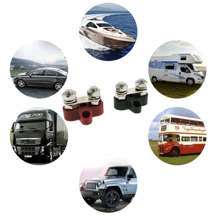 Double Terminal Block Spiral Fixed Wire Connector, Color: M8 Black - Booster Cable & Clip by PMC TechLife | Online Shopping South Africa | PMC TechLife | Buy Now Pay Later Mobicred