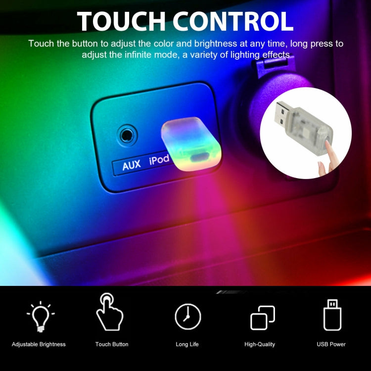 USB Car Internal Atmosphere Light(K6 Sound Control Single Lamp) - Atmosphere lights by PMC Jewellery | Online Shopping South Africa | PMC Jewellery | Buy Now Pay Later Mobicred