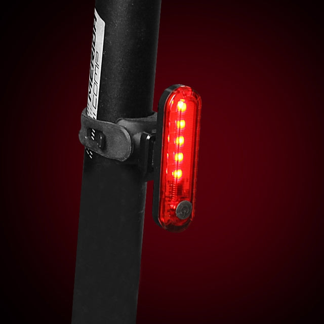 Bicycle Charging Water-resistant Warning Light(Red)
