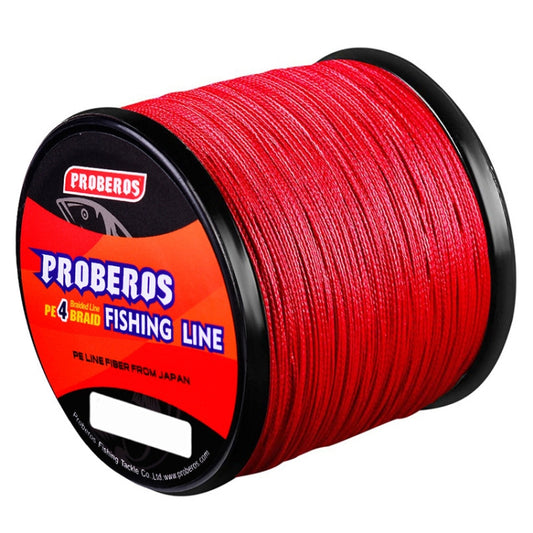 PROBEROS 4 Edited 300M Fish Line, Line number: 8.0 / 80lb(Red) - Fishing Lines & Ropes by PROBEROS | Online Shopping South Africa | PMC Jewellery | Buy Now Pay Later Mobicred