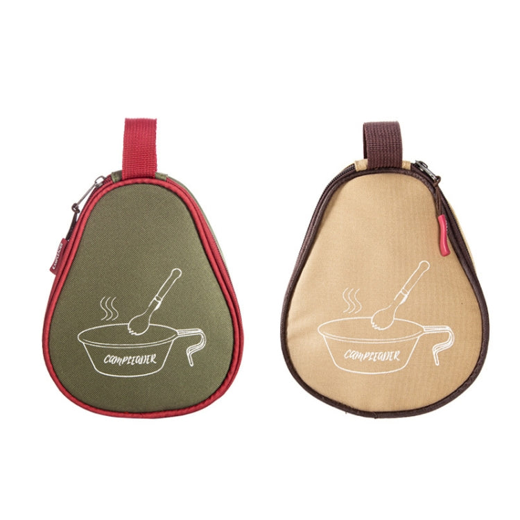 CAMPSOR Outdoor Camping Barbecue Tableware Storage Bag(Khaki) - free shipping - PMC TechLife - Order now!
