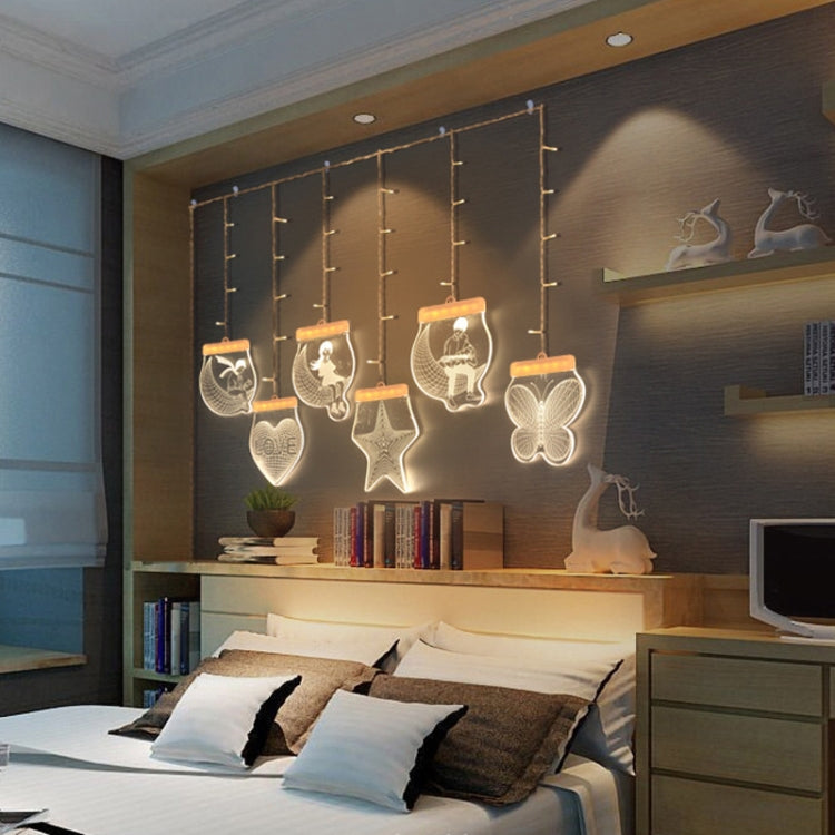 2m Romantic Girl Icicle Lamp Window Decoration Hanging Lamp, Style: Warm White Light - Holiday Lights by PMc TechLife | Online Shopping South Africa | PMc TechLife | Buy Now Pay Later Mobicred