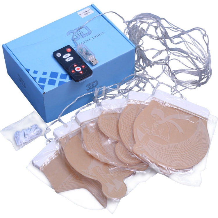 2m Romantic Girl Icicle Lamp Window Decoration Hanging Lamp, Style: Warm White Light + RC - Holiday Lights by PMc TechLife | Online Shopping South Africa | PMc TechLife | Buy Now Pay Later Mobicred