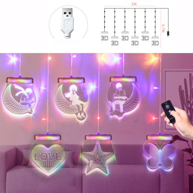 2m Romantic Girl Icicle Lamp Window Decoration Hanging Lamp, Style: Colorful Light - free shipping - PMc TechLife - Order now!
