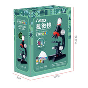 HD 1200 Times Microscope Children Educational Toys(Light Blue)