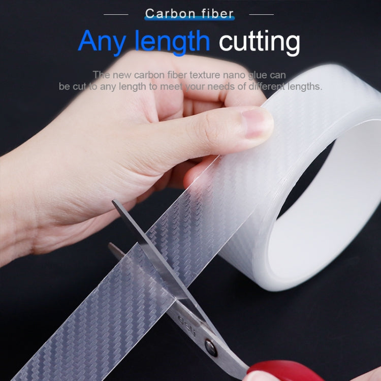 7cm x 10m Car Carbon Fiber Bumper Anti-Collision Strip