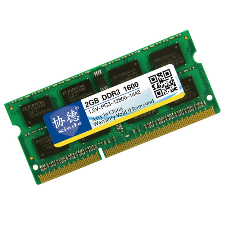 XIEDE X045 DDR3 NB 1600 Full Compatibility Notebook RAMs, Memory Capacity: 2GB - RAMs by XIEDE | Online Shopping South Africa | PMC Jewellery | Buy Now Pay Later Mobicred