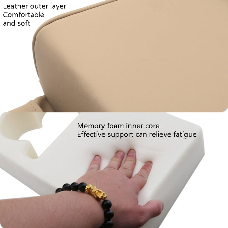 Car Armrest Box Increased Support With Rear Seat Water Cup Holder(Beige)