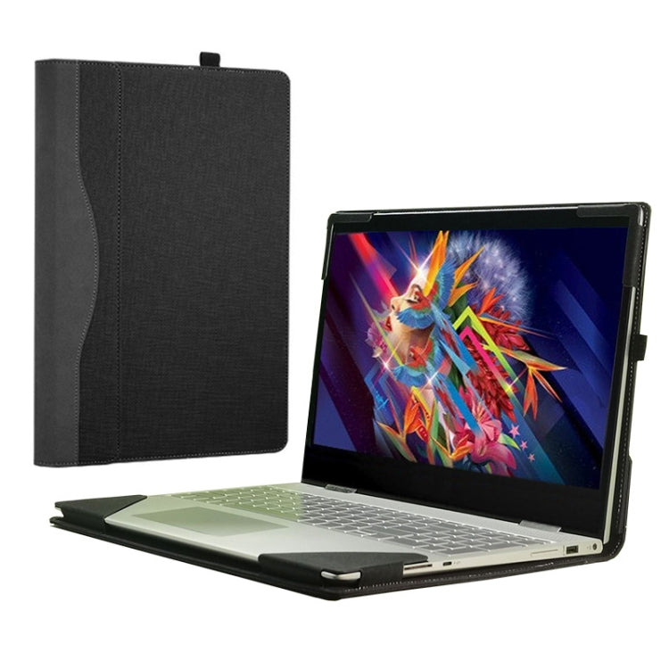 PU Leather Laptop Protective Case For HP Envy X360 15-BP / CN / DR / DS(Blue)