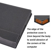 Laptop Leather Anti-Fall Protective Case For Lenovo YOGA 14s 2021(Gray Cobalt Blue)