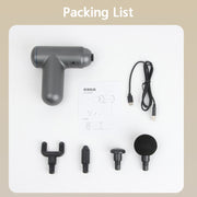 J12A Mini Vibrating Massage Button Type Fascia Gun, Specification: Silver