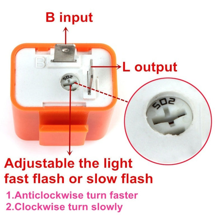 Motorcycle LED Turn Signal Relay(Fresh Orange) - Turn Signal by PMC TechLife | Online Shopping South Africa | PMC TechLife
