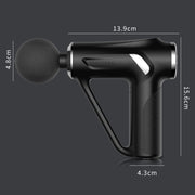 HB-008  Triangular Electric Fascia Gun Body Massage Gun, Specification: Button Style(Silver)