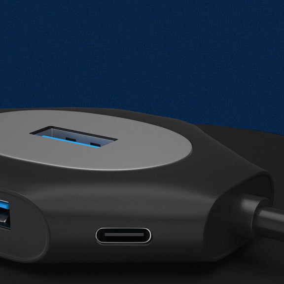 2 PCS PD Fast Charging Multi-Port USB Docking Station, Number of interfaces: T1301C USBC to USB5V+1xUSB3.0+3xUSB2.0