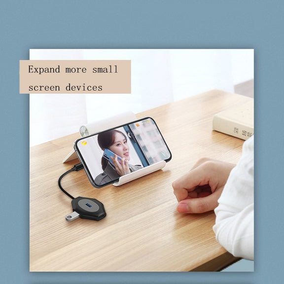 2 PCS PD Fast Charging Multi-Port USB Docking Station, Number of interfaces: T1301C USBC to USB5V+1xUSB3.0+3xUSB2.0
