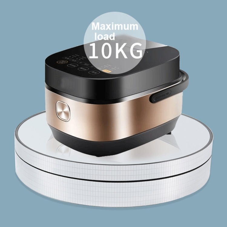25cm Adjustable Speed Electric Rotating Display Stand Video Shooting Props Turntable(Silver Mirror) -  by PMC TechLife | Online Shopping South Africa | PMC TechLife | Buy Now Pay Later Mobicred
