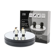 25cm Adjustable Speed Electric Rotating Display Stand Video Shooting Props Turntable(Golden Mirror)
