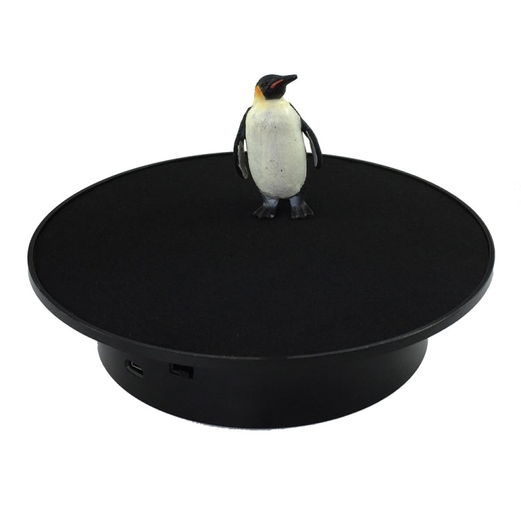 20cmTwo-Way Turntable Display Stand Video Shooting Props Turntable(Black+Black Velvet) -  by PMC TechLife | Online Shopping South Africa | PMC TechLife | Buy Now Pay Later Mobicred