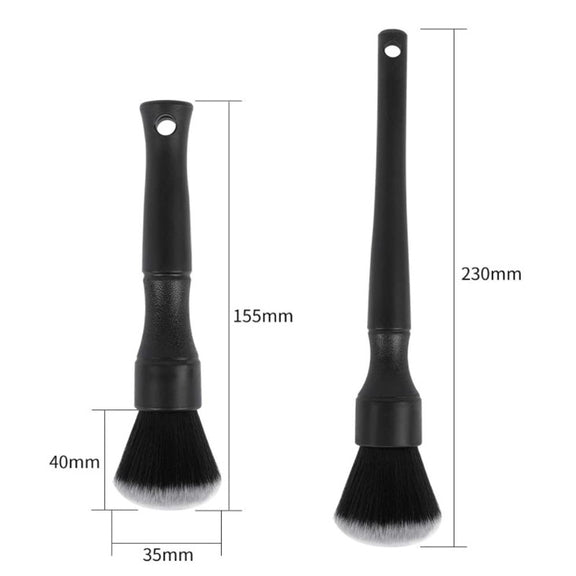Car Air Conditioner Outlet Brush Interior Cleaning Soft Brush, Specification: Small+Large(Red)