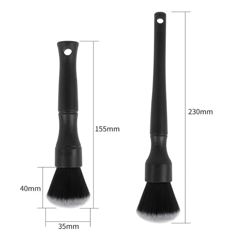 Car Air Conditioner Outlet Brush Interior Cleaning Soft Brush, Specification: Small+Large(Red)