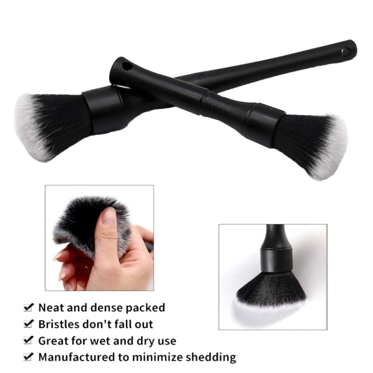 Car Air Conditioner Outlet Brush Interior Cleaning Soft Brush, Specification: Small+Large(Red) - Car washing supplies by PMC TechLife | Online Shopping South Africa | PMC TechLife | Buy Now Pay Later Mobicred