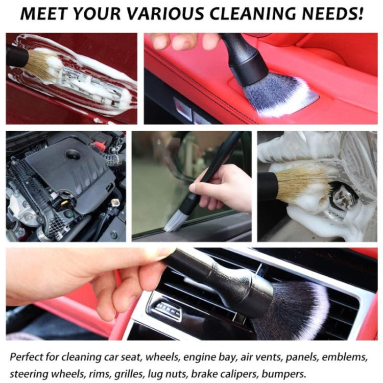 Car Air Conditioner Outlet Brush Interior Cleaning Soft Brush, Specification: Small+Large(Red) - Car washing supplies by PMC TechLife | Online Shopping South Africa | PMC TechLife | Buy Now Pay Later Mobicred