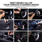 Car Air Conditioner Outlet Brush Interior Cleaning Soft Brush, Specification: Small+Large(Red)