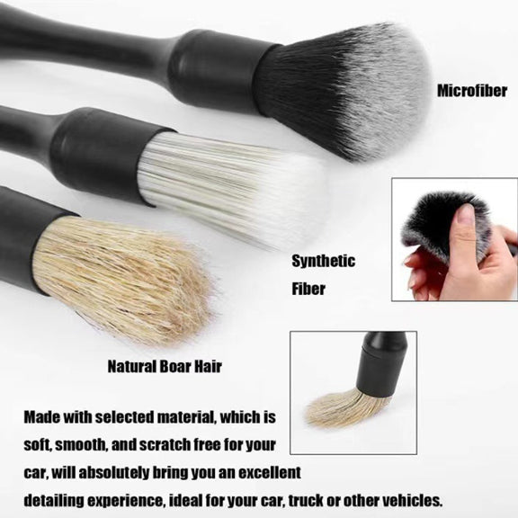 3 PCS / Set Car Interior Air Conditioning Cleaning Nylon Brush