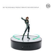15cm Adjustable Speed Rotating Display Stand Props Turntable(Black Velvet)