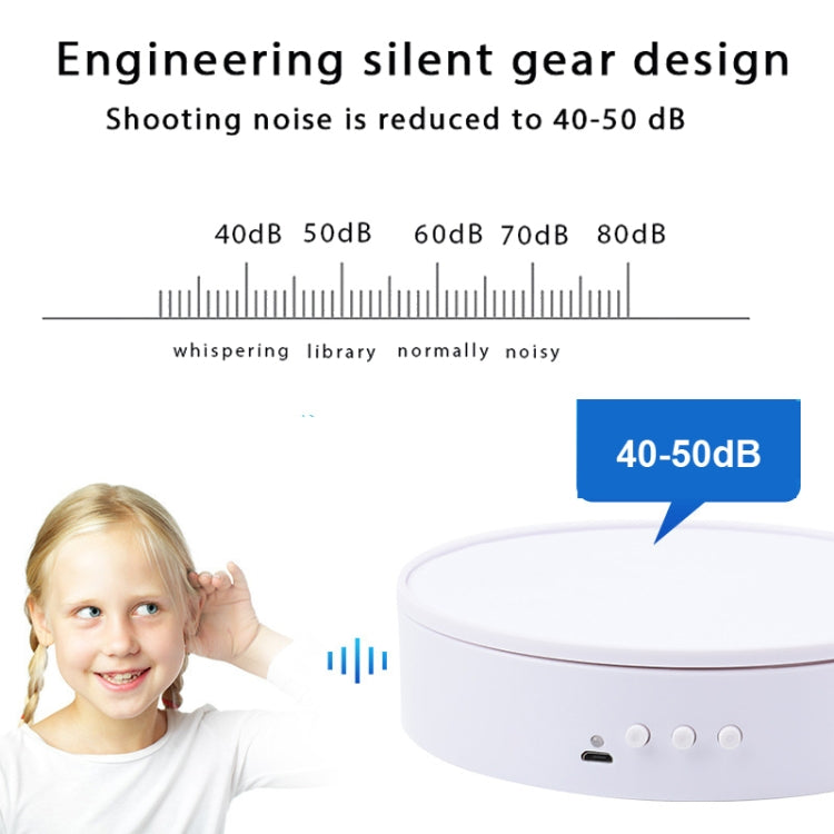 15cm Adjustable Speed Rotating Display Stand Props Turntable(Black Velvet) -  by PMC TechLife | Online Shopping South Africa | PMC TechLife | Buy Now Pay Later Mobicred