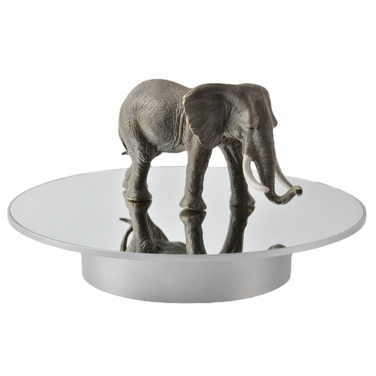 25cm USB Power Rotating Display Stand Video Shooting Props Turntable(Silver Mirror) -  by PMC TechLife | Online Shopping South Africa | PMC TechLife | Buy Now Pay Later Mobicred