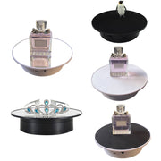 25cm USB Power Rotating Display Stand Video Shooting Props Turntable(White Bottom Frosted)