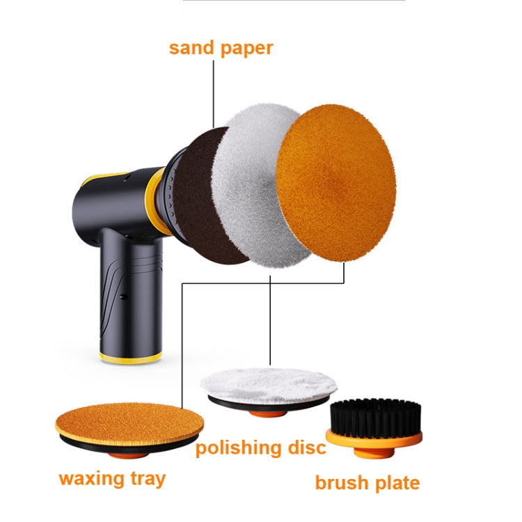 SUITU ST-6602 100W 1800RPM Wireless Car Waxing Machine Car Polishing Machine(Orange) - free shipping - PMC TechLife - Order now!