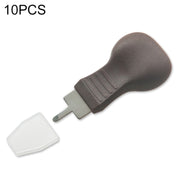 10 PCS Watch Rear Cover Tapping Knife Watch Opener, Style: Brown Flat-blade Mouth