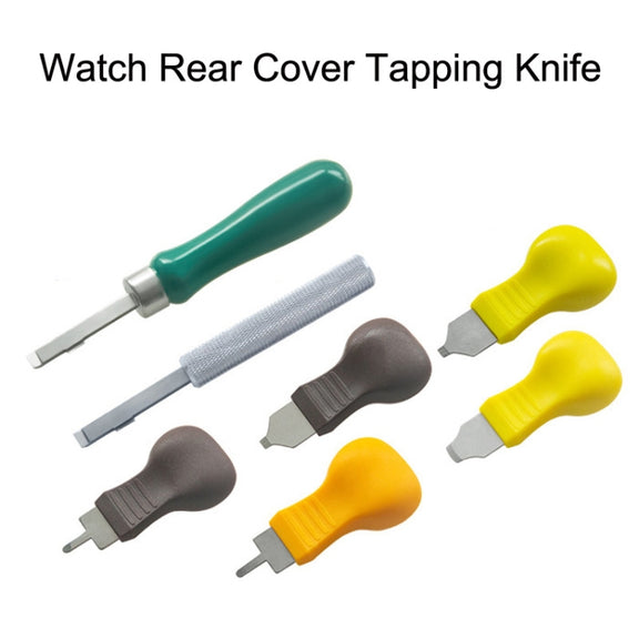 10 PCS Watch Rear Cover Tapping Knife Watch Opener, Style: Brown Flat-blade Mouth
