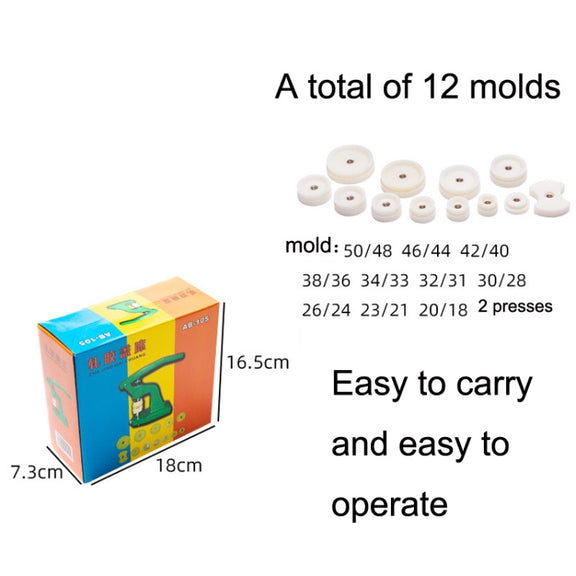 Watch Desktop Capping Machine with 12 Moulds(Green Heavy Pressure)