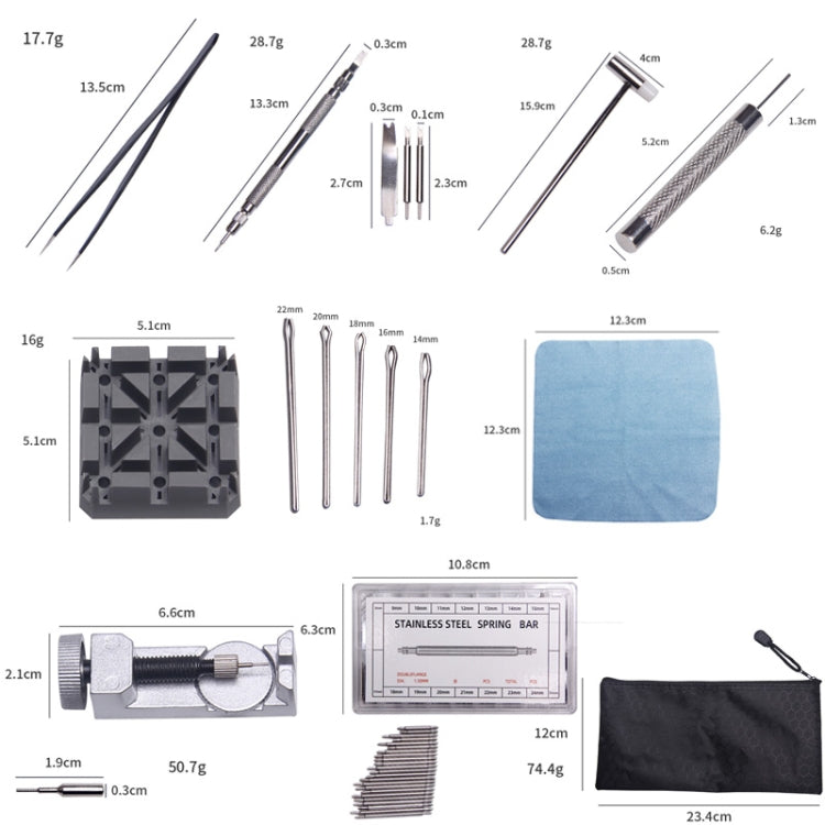 390 in 1 Metal Watch Chain Remover Set(As Show)
