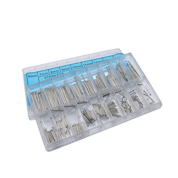 6-23mm Stainless Steel Watch Link Pins Cotter Bar(Silver)