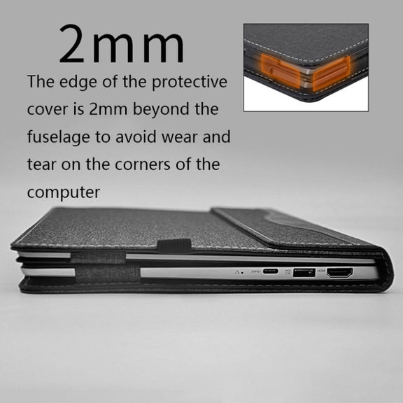 Laptop Anti-Drop Protective Case For Lenovo XiaoXin Air 13(Wine Red)