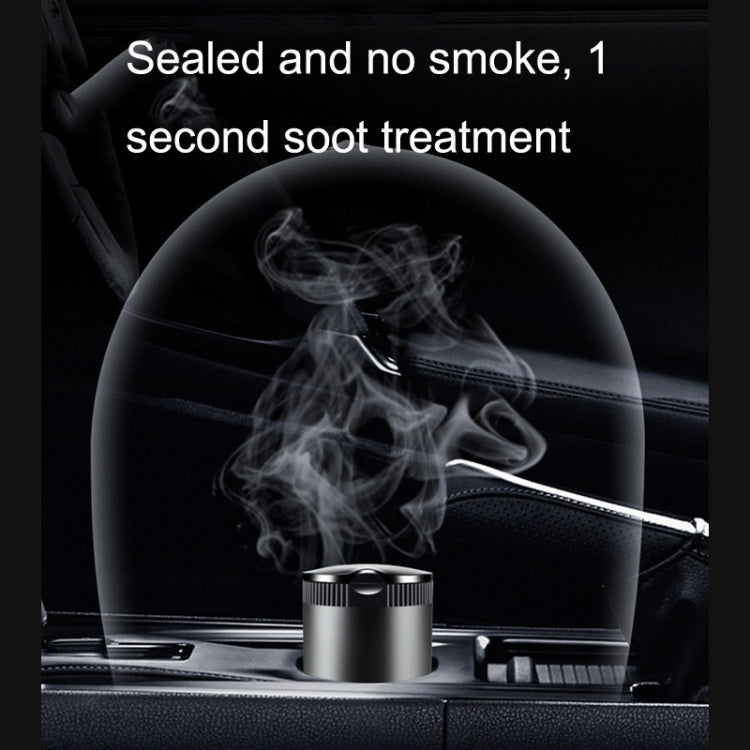 Car Ashtray With LED Ambient Light(Silver) - Ashtrays by PMC Jewellery | Online Shopping South Africa | PMC Jewellery | Buy Now Pay Later Mobicred