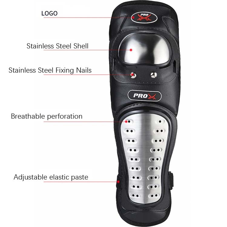 PRO-BIKER RH-1010 Motorcycle Keep Warm Anti-Fall Stainless Steel Protective Gear(Knee Pads + Elbow Pads) - Protective Gear by PMC TechLife | Online Shopping South Africa | PMC TechLife | Buy Now Pay Later Mobicred
