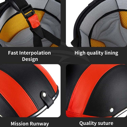 BSDDP A0322 Summer Half Helmet Lightweight Safety Helmet(Black Lattice) - Protective Helmet & Masks by BSDDP | Online Shopping South Africa | PMC Jewellery | Buy Now Pay Later Mobicred