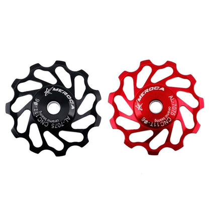 MEROCA Ceramic Bearing Mountain Bike Guide Wheel(11T Red) - Guide wheels by MEROCA | Online Shopping South Africa | PMC Jewellery | Buy Now Pay Later Mobicred