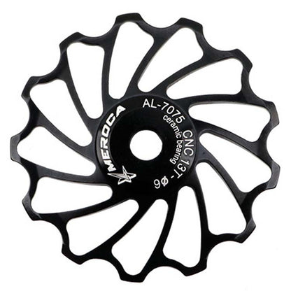 MEROCA Ceramic Bearing Mountain Bike Guide Wheel(13T Black) - free shipping - PMC Jewellery - Order now!